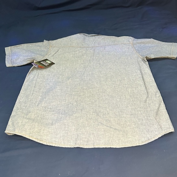 Key Western Wear Chambray Shirt, Pearl Snaps, Large - Picture 2 of 10